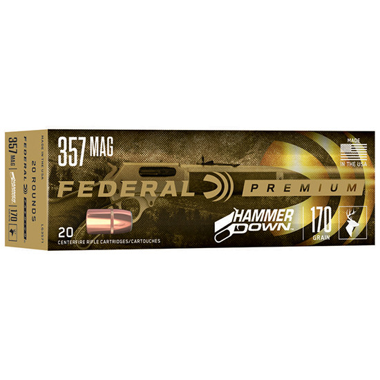 FED HAMMER DOWN 357MAG 170GR 20/10 - Ammunition